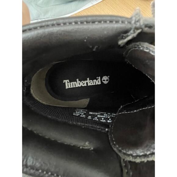 Timberland Wedge Bootie Nubuck Leather Gray Ankle Boots - Picture 9 of 11